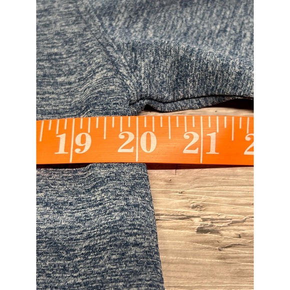 Duluth Mens Polo Shirt Front Zipper Pocket Heather Blue Lightweight Sz S Relaxed - Picture 5 of 6